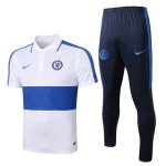Polo Ensemble Complet Chelsea 2020-21 Blanc Bleu Polo Ensemble Complet Chelsea 2020-21 Blanc Bleu