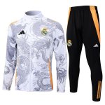 Survetement Real Madrid 2024-25 Blanc Gris 2 Survetement Real Madrid 2024-25 Blanc Gris 2