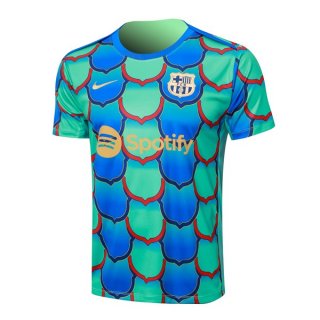 Maillot Entrainement Barcelone 2024-25 Vert Bleu