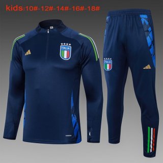 Enfant Training Top Italie 2024-25 Bleu 3