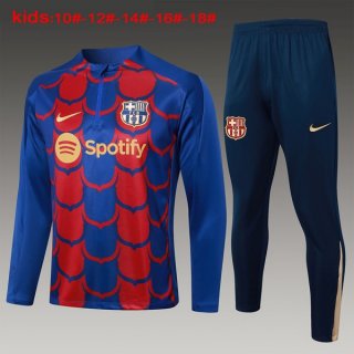 Enfant Training Top Barcelone 2024-25 Bleu Rouge 3