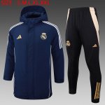 Doudoune Real Madrid Ensemble Complet 2024-25 Bleu Doudoune Real Madrid Ensemble Complet 2024-25 Bleu