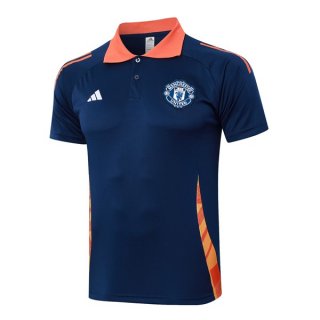 Polo Manchester United 2024-25 Bleu Orange