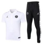 Polo Ensemble Complet Paris Saint Germain 2020-21 Blanc Noir Polo Ensemble Complet Paris Saint Germain 2020-21 Blanc Noir
