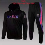 Enfant Sweat Shirt Capuche Paris Saint Germain 2022 Noir Rose 1 Enfant Sweat Shirt Capuche Paris Saint Germain 2022 Noir Rose 1