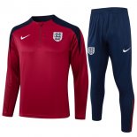 Training Top Angleterre 2024-25 Rouge Noir 3