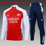 Enfant Training Top Arsenal 2024-25 Rouge Blanc 3