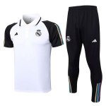 Polo Real Madrid Ensemble Complet 2023-24 Blanc Noir Polo Real Madrid Ensemble Complet 2023-24 Blanc Noir