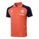 Polo Manchester United 2024-25 Orange Bleu 2