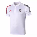 Polo Real Madrid 2020-21 Blanc Rouge Polo Real Madrid 2020-21 Blanc Rouge