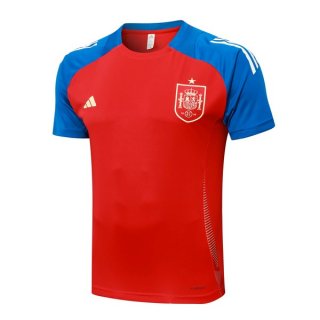 Maillot Entrainement Espagne 2024-25 Rouge Bleu