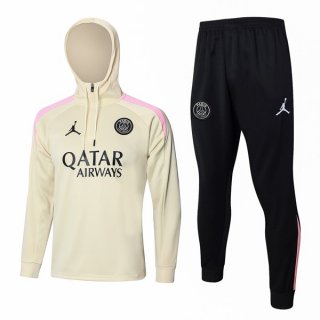 Sweat Shirt Capuche PSG 2024-25 Jaune Rose 3